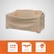 Modern Leisure Basics Patio Loveseat Cover, 55 in. L x 33 in. W x 38 in. H, Khaki 5523A - alternate 3